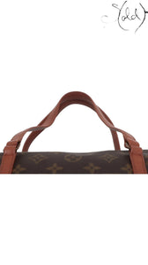 Sold Attire brown Louis Vuitton Monogram Papillon 30 with pouch, coated canvas with vachetta leather trim and brass hardware.