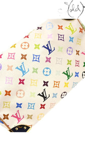 Louis Vuitton x Takashi Murakami Multicolore Speedy 30 White 2003, Base view | Sold Attire