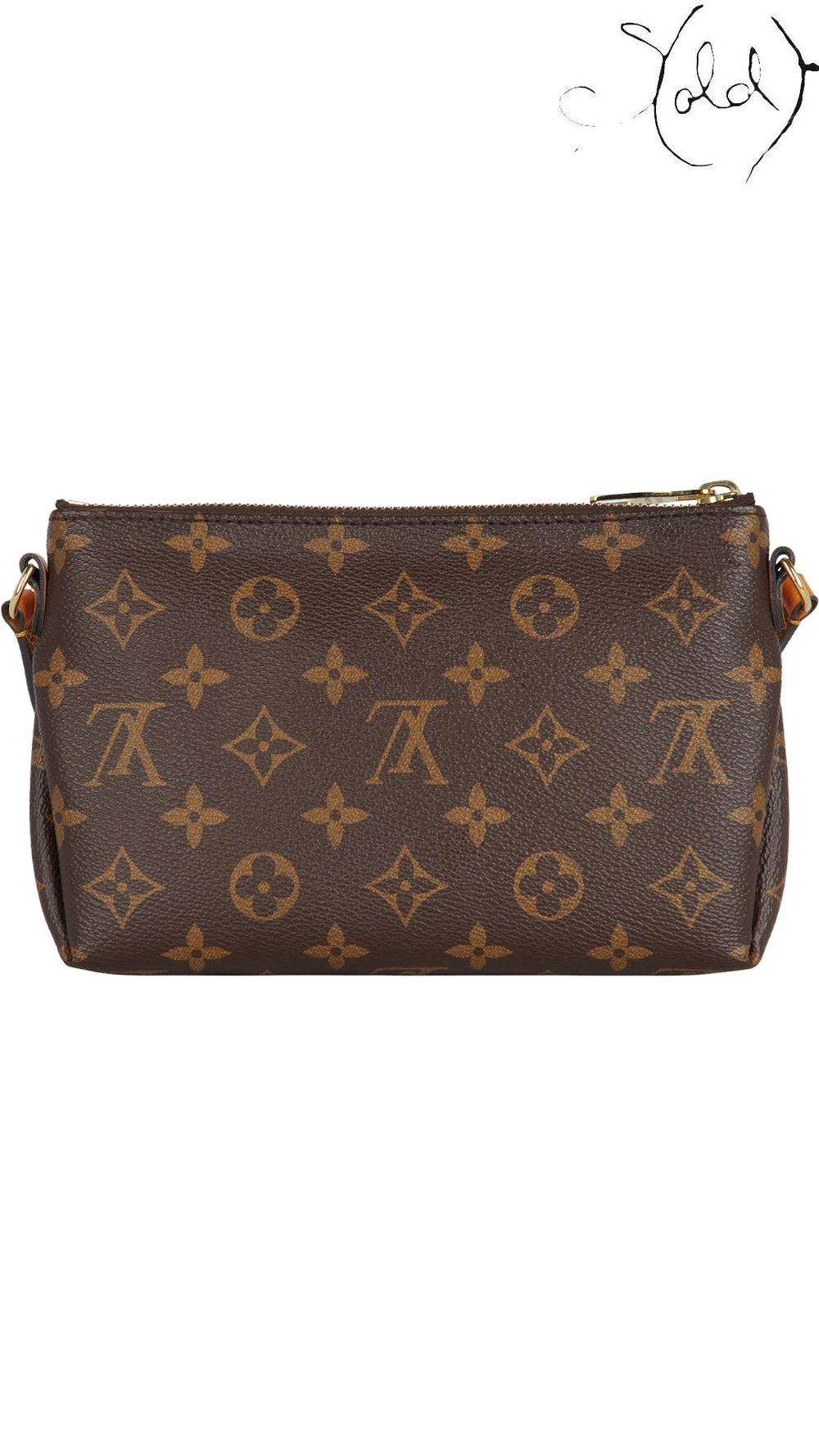 Louis Vuitton Pallas Clutch Monogram Canvas Employee Uniform 2018, Side view | Sold Attire