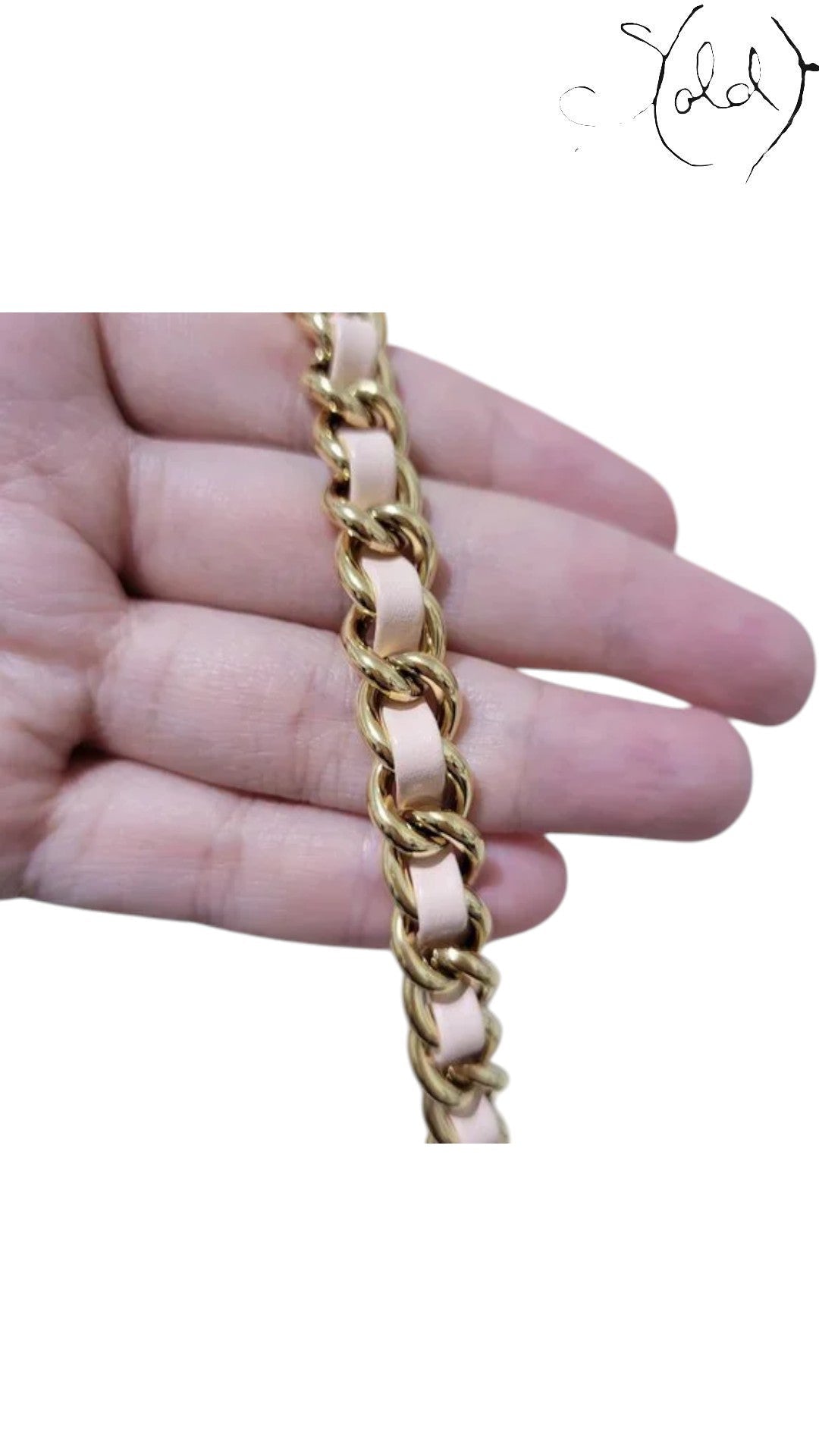 Sold Attire Louis Vuitton Wallet on Chain Ivy bicolor rose monogram empreinte calfskin with gold chain strap.