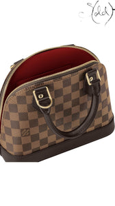 Louis Vuitton Damier Ebene Alma BB, Back view | Sold Attire