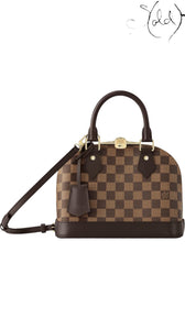 Louis Vuitton Damier Ebene Alma BB, Interior view | Sold Attire