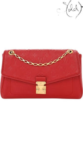 LOUIS VUITTON Empreinte Saint Germain PM – Cherry Calfskin Icon, Authenticated Pre-Owned | Sold Attire