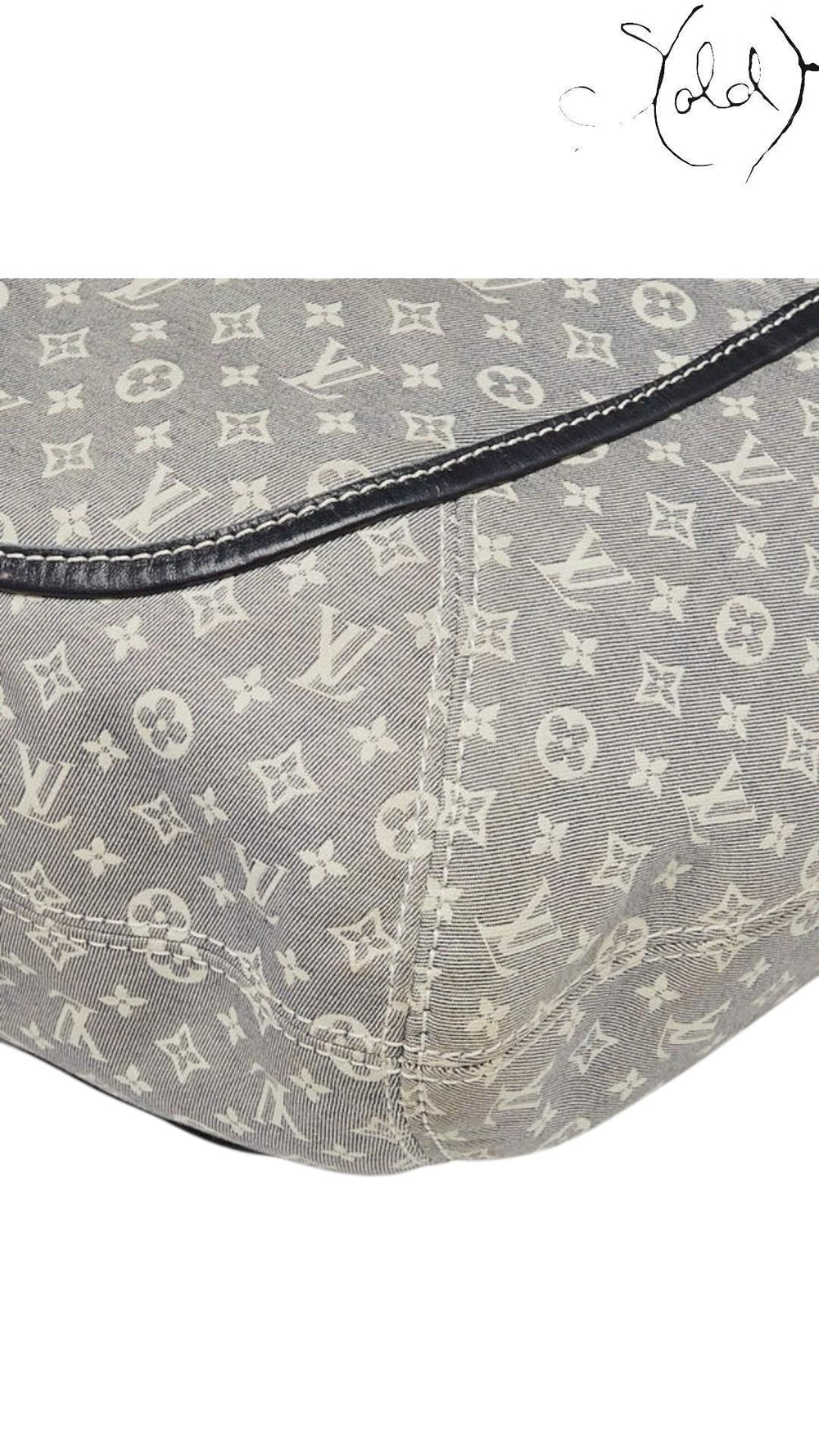 Louis Vuitton Encre Monogram Idylle Canvas Romance Bag, Interior view | Sold Attire