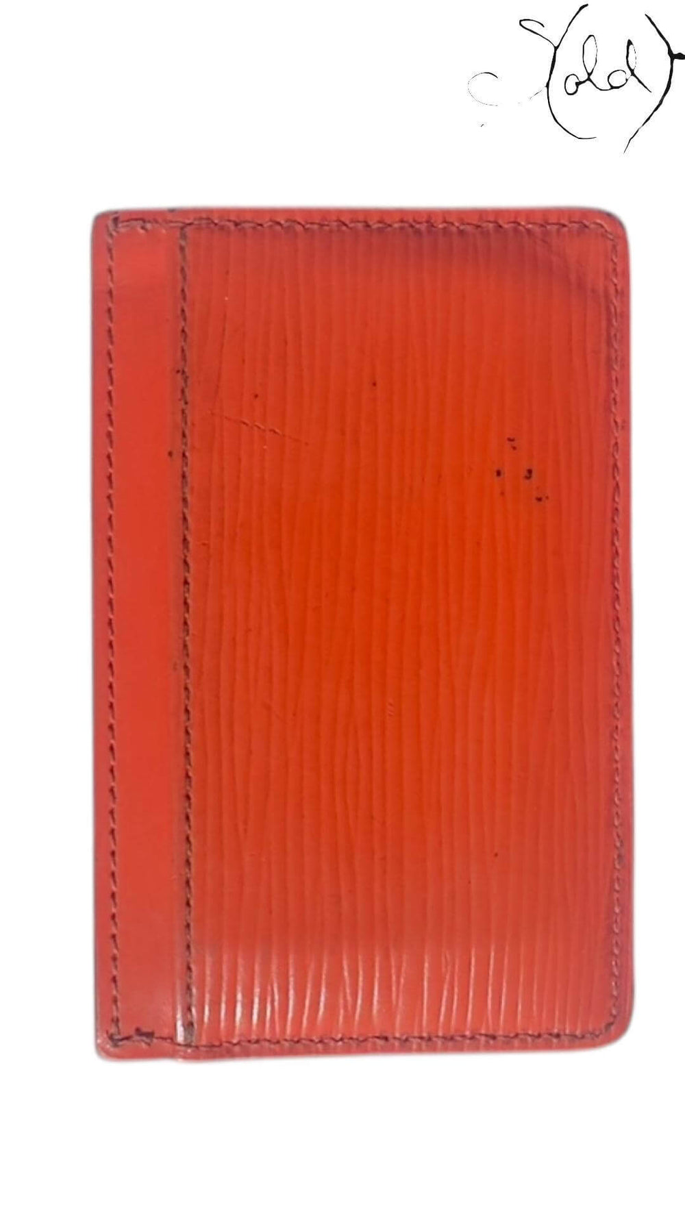 Louis Vuitton Epi Cardholder – Mandarin Orange, Hardware detail | Sold Attire