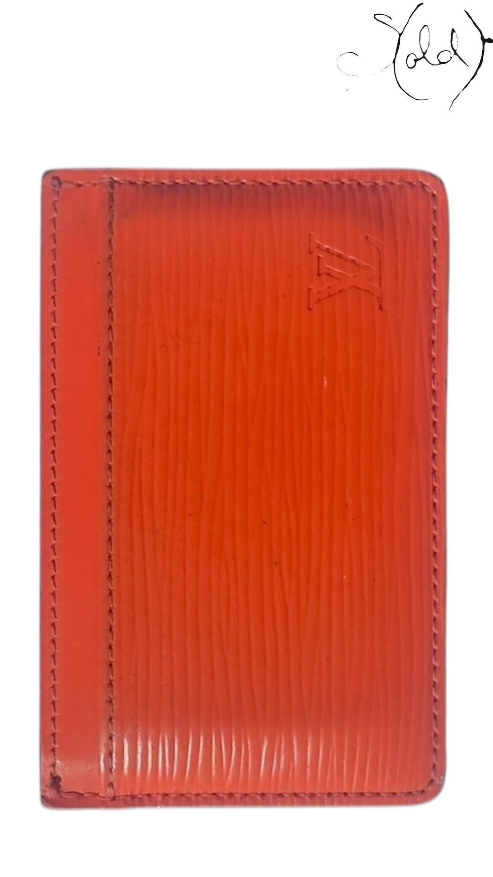 Louis Vuitton Epi Cardholder – Mandarin Orange, Detail view | Sold Attire