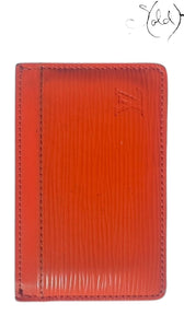 Louis Vuitton Epi Cardholder – Mandarin Orange, Detail view | Sold Attire