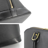 Louis Vuitton Alma MM Black Epi Leather 1998, Close-up | Sold Attire