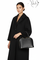 Louis Vuitton Alma MM Black Epi Leather 1998, Lining detail | Sold Attire