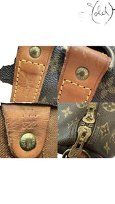 LOUIS VUITTON Keepall 45 – Brown Leather, Side view | Sold Attire