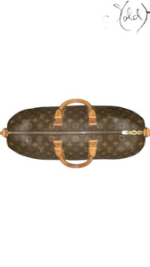 LOUIS VUITTON Keepall 45 – Brown Leather, Hardware detail | Sold Attire