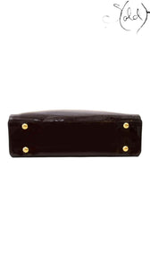 Louis Vuitton Melrose Amarante Patent Leather Bag, Detail view | Sold Attire