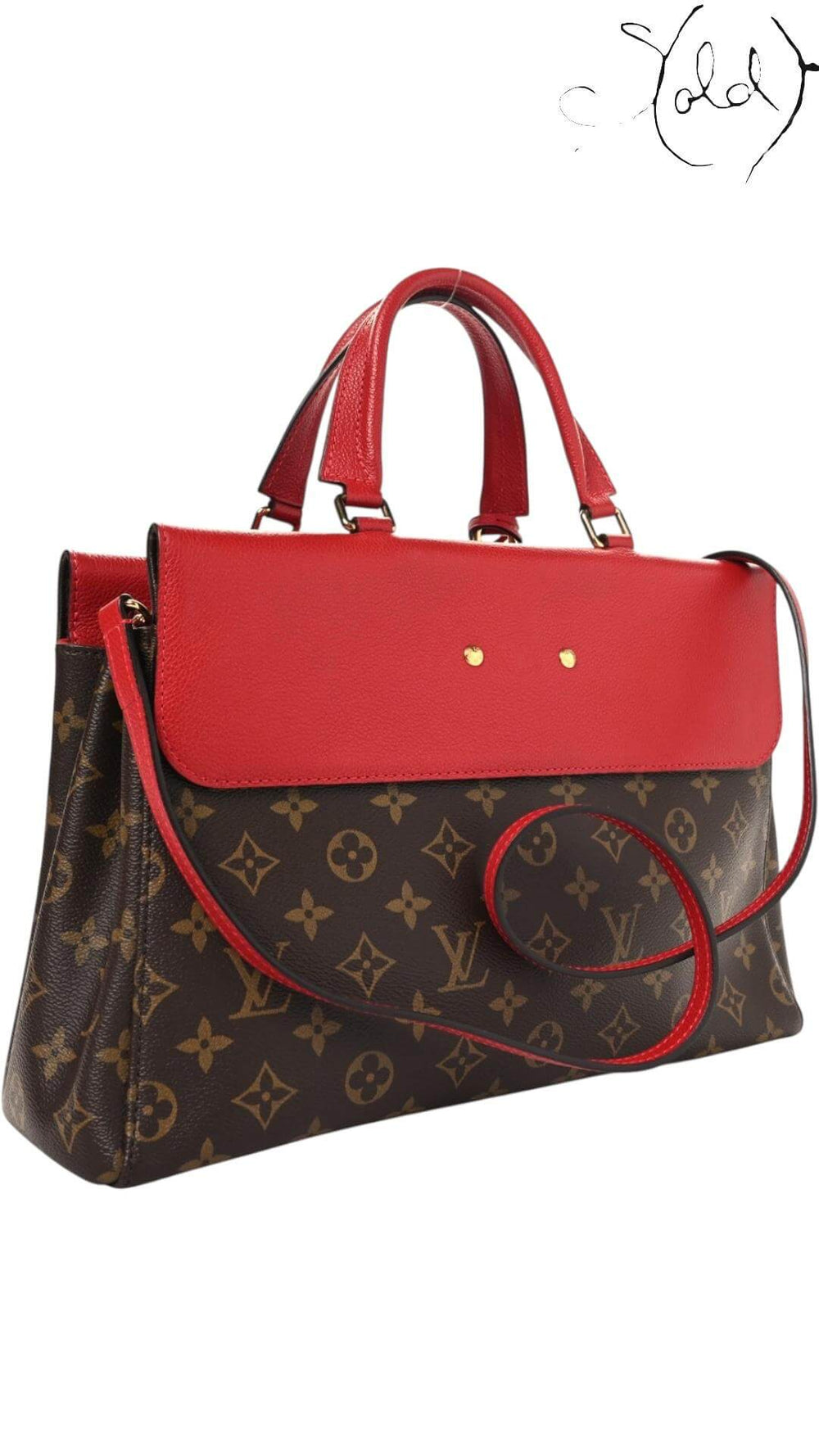 Louis Vuitton Monogram Venus – Cherry Red Contrast, Back view | Sold Attire