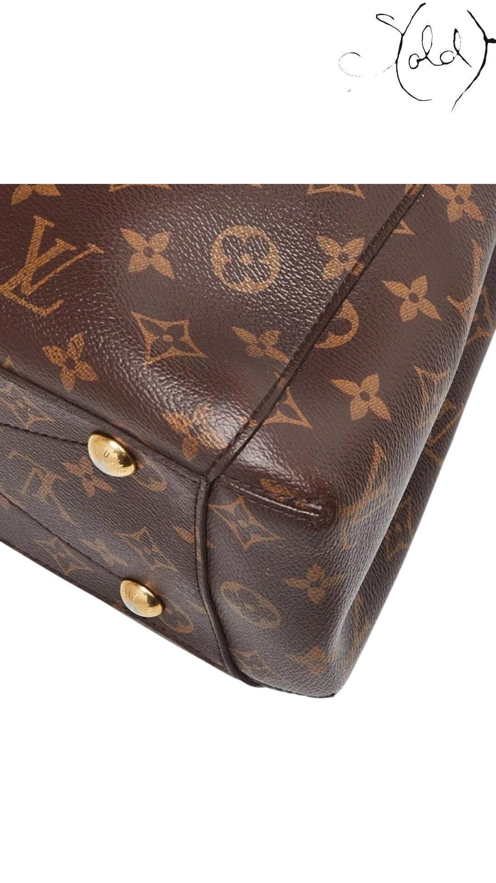 Louis Vuitton Montaigne MM Monogram Canvas Tote – Structured Elegance, Hardware detail | Sold Attire
