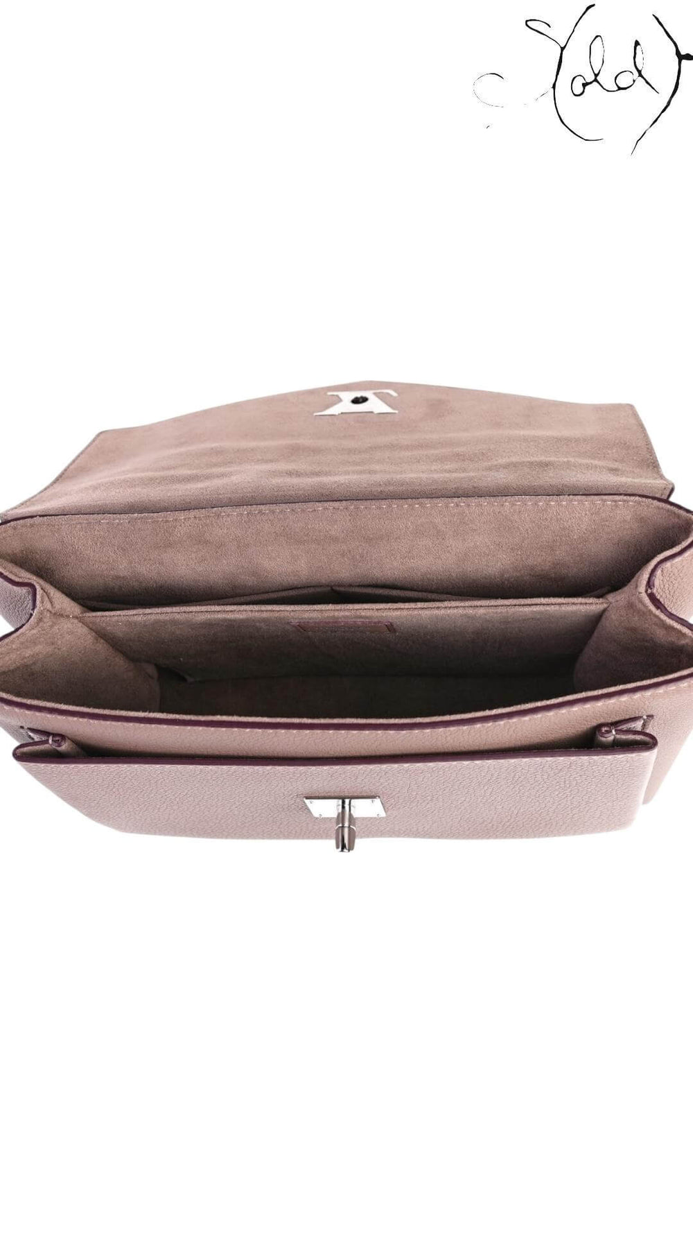 Louis Vuitton My Lockme Top Handle – Taupe Glacé Calfskin, Side view | Sold Attire