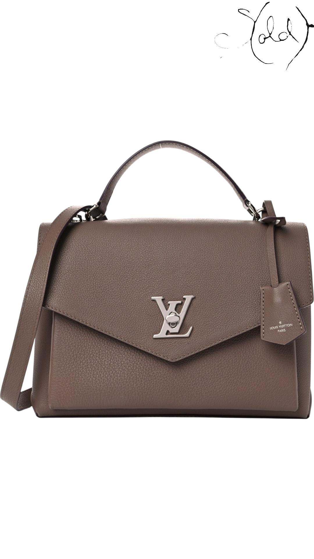 Louis Vuitton My Lockme Top Handle – Taupe Glacé Calfskin | Sold Attire - Sold Attire