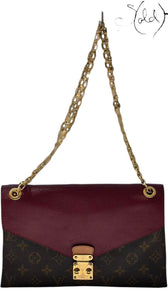 Louis Vuitton Pallas Shoulder Bag – Monogram Elegance, Back view | Sold Attire