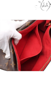 Louis Vuitton Monogram Saint-Placide Crossbody Bag Red Interior Complete Set, Base view | Sold Attire
