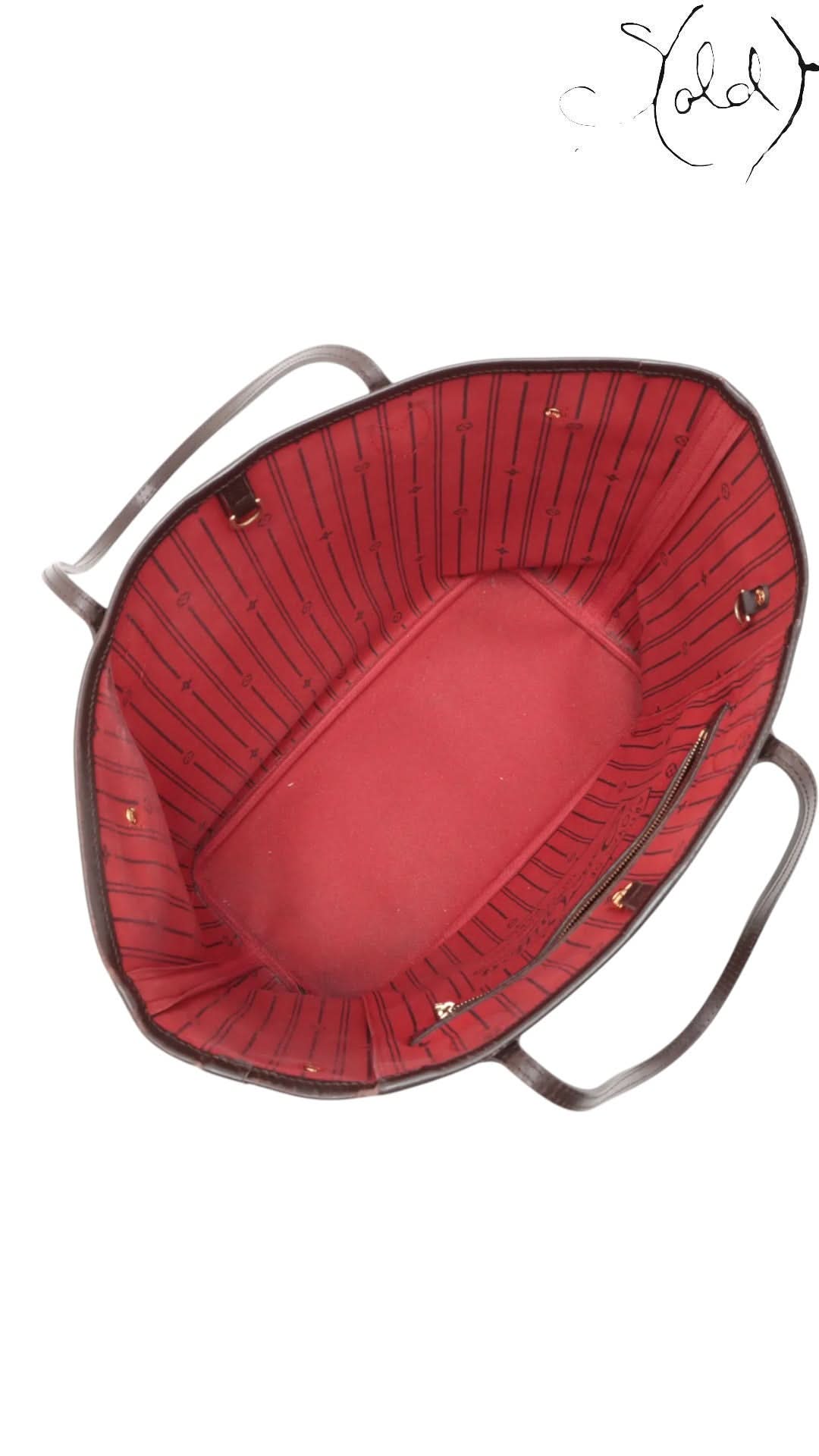 Louis Vuitton Tote Louis Vuitton Neverfull MM Damier Ebene 2008 | Sold Attire