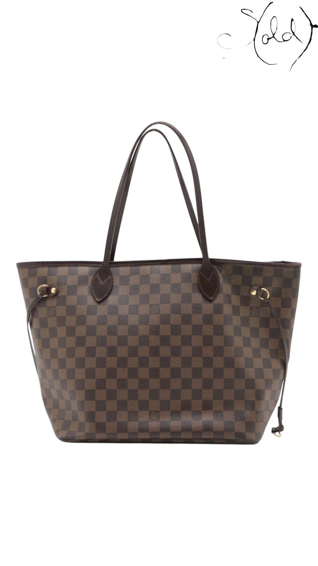 Louis Vuitton Tote Louis Vuitton Neverfull MM Damier Ebene 2008 | Sold Attire