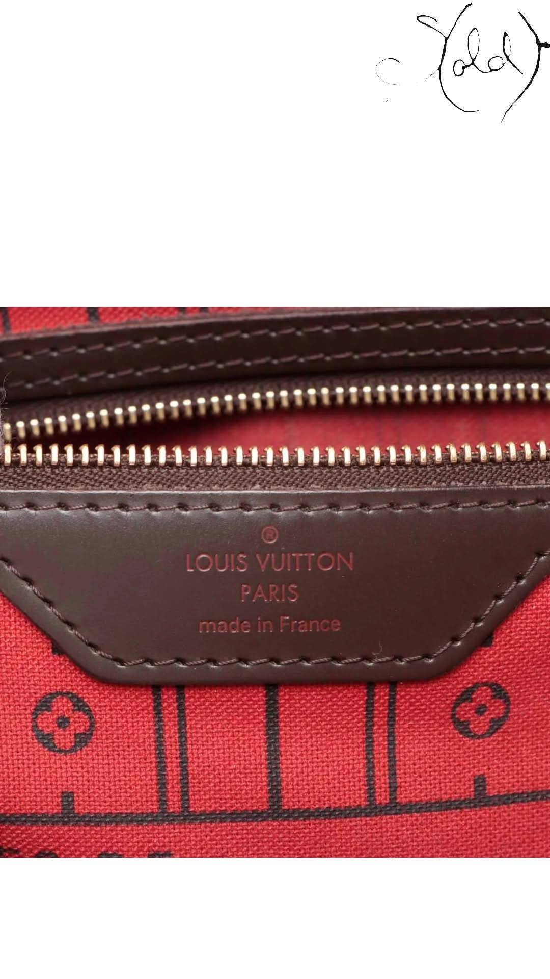 Louis Vuitton Tote Louis Vuitton Neverfull MM Damier Ebene 2008 | Sold Attire
