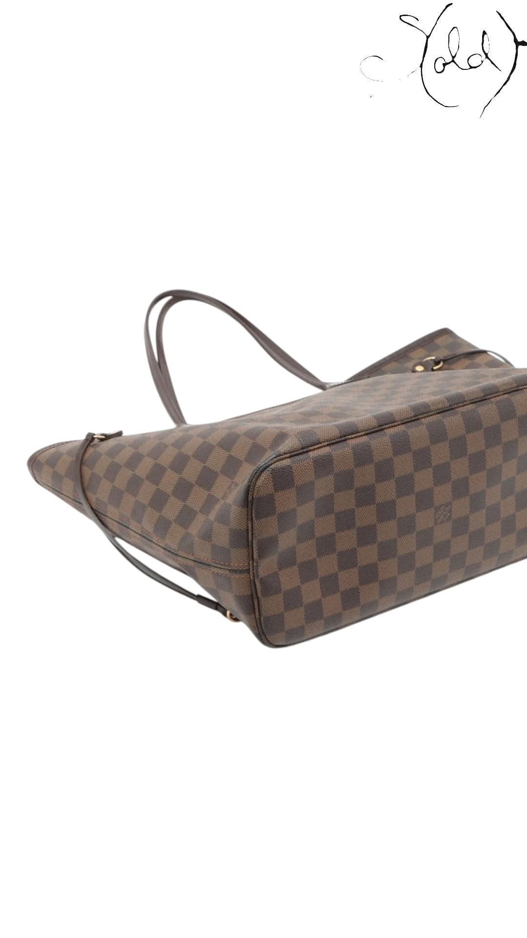 Louis Vuitton Tote Louis Vuitton Neverfull MM Damier Ebene 2008 | Sold Attire