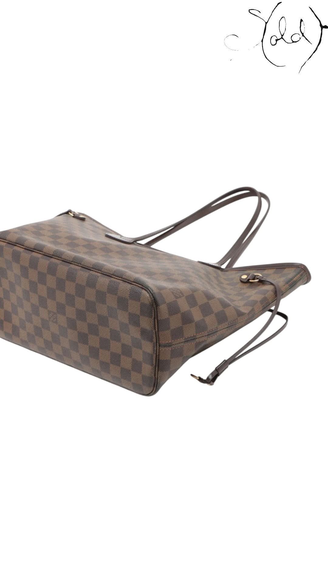 Louis Vuitton Tote Louis Vuitton Neverfull MM Damier Ebene 2008 | Sold Attire