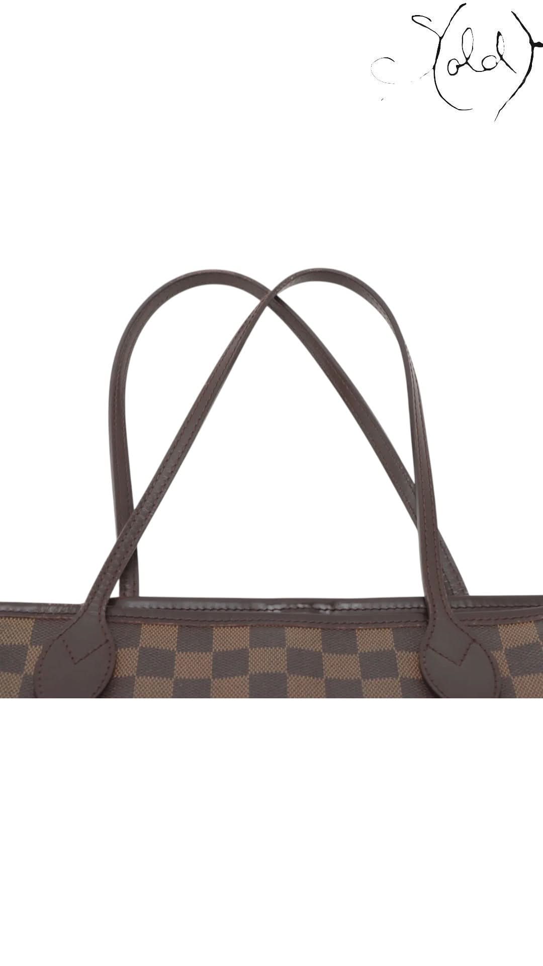 Louis Vuitton Tote Louis Vuitton Neverfull MM Damier Ebene 2008 | Sold Attire