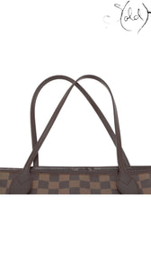 Louis Vuitton Neverfull MM Damier Ebene 2008, Hardware detail | Sold Attire