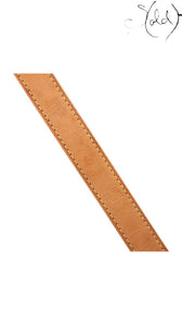 Sold Attire Louis Vuitton Keepall Bandoulière 55 natural cowhide leather shoulder strap with contrast stitching