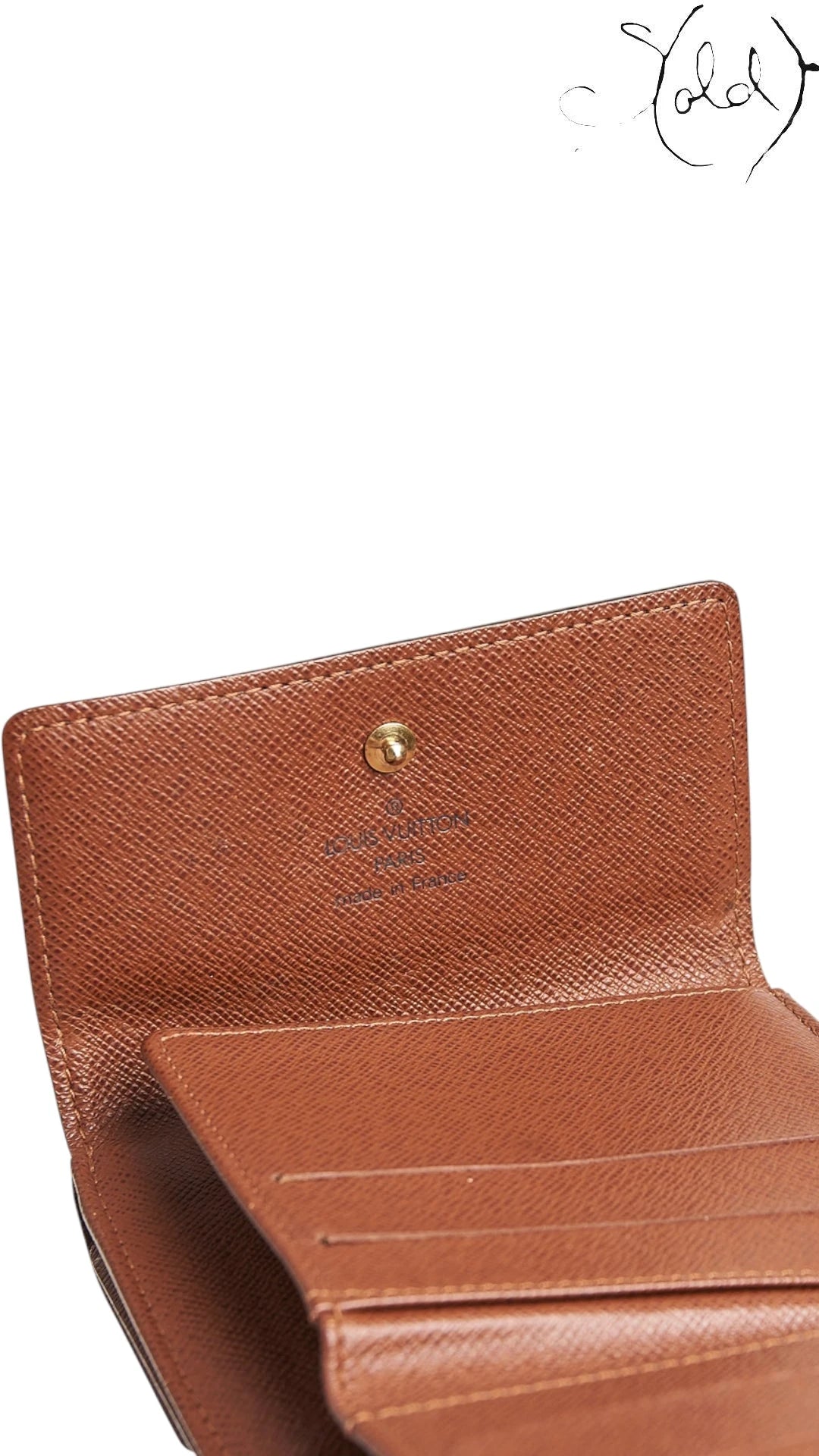Louis Vuitton Monogram Elise Wallet – Compact Tri-Fold, Hardware detail | Sold Attire