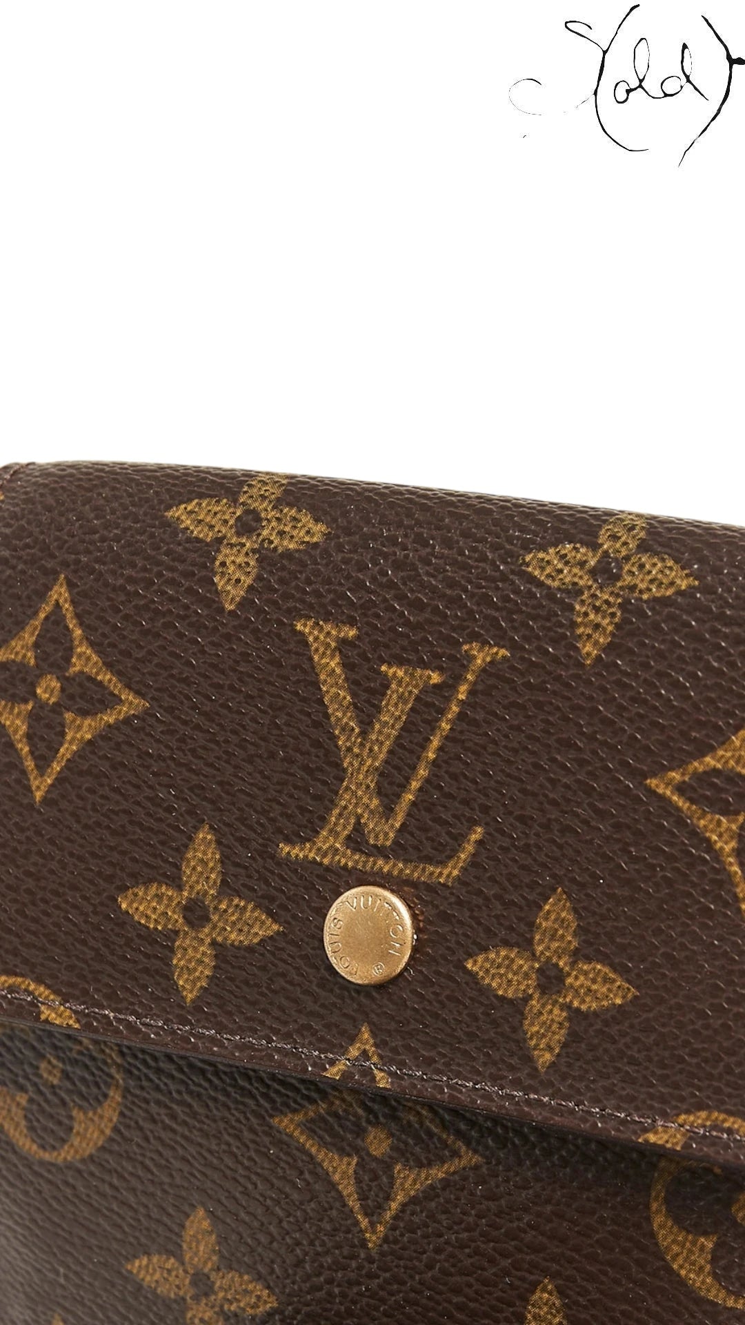 Louis Vuitton Monogram Elise Wallet – Compact Tri-Fold, Interior view | Sold Attire