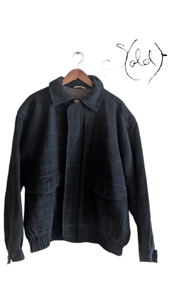 Product: Luc Saint Alban Cashmere-Wool Bomber Jacket – Plaid Design