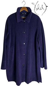 Marina Rinaldi Lana Wool Coat, Interior view | Sold Attire