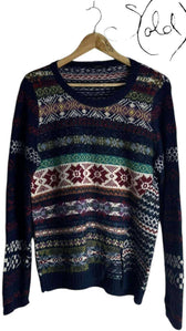 MaxMara Fair Isle Wool Sweater – The Cosy Classic, Back view | Sold Attire