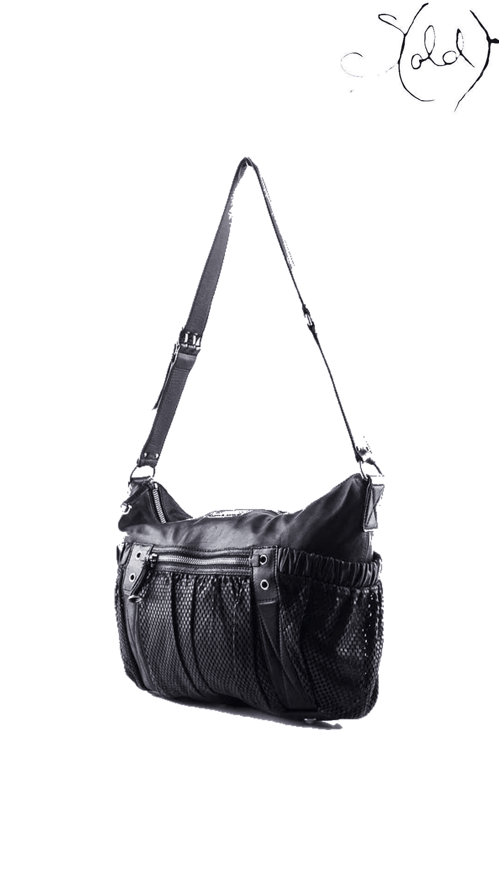 Miu Miu black leather messenger shoulder bag - view 2