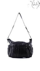 Miu Miu black leather messenger shoulder bag - view 3