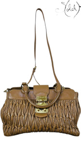 Miu Miu Bow Leather Shoulder Bag – Classic Elegance, Interior view | Sold Attire