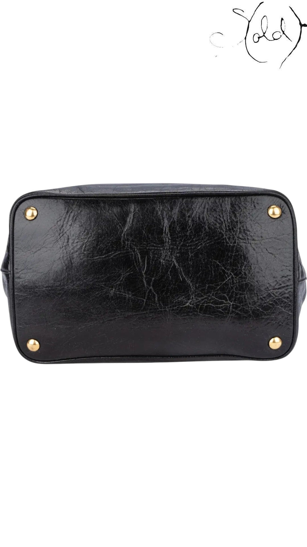 Miu Miu Black Vitello Lux Satchel, Detail view | Sold Attire