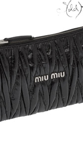 Miu Miu Matelassé Nappa Leather Crossbody Bag 2010s, Hardware detail | Sold Attire