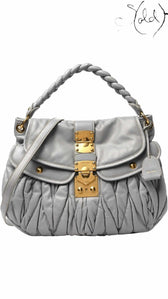 MIU MIU Nappa Matelassé Coffer Hobo – Nube Braided Classic, Authenticated Pre-Owned | Sold Attire