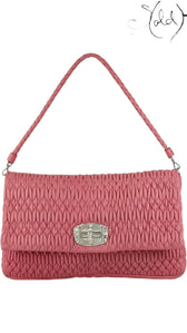 Miu Miu Pink Matelassé Crystal Shoulder Bag, Authenticated Pre-Owned | Sold Attire