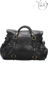 MIU MIU Vitello Lux Bow Bag – Black Calfskin, Authenticated Pre-Owned | Sold Attire