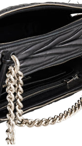 Miu Miu What Goes Around Comes Around Black Nappa – Iconic Bag, Base view | Sold Attire