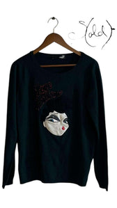 Moschino Embroidered Wool Jumper – Vintage Glam, Authenticated Pre-Owned | Sold Attire