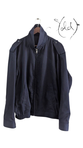 Product: Navy Military Jacket - Vintage Utility Style