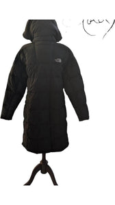North Face Long Black Puffer Coat – 600 Fill, Interior view | Sold Attire