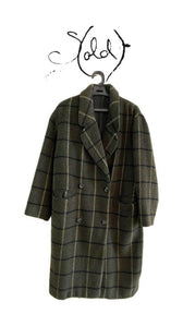 Olive Wool Coat - Cozy Vintage Elegance, Authenticated Pre-Owned | Sold Attire