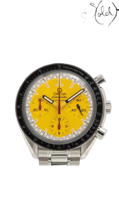 Omega Speedmaster Schumacher yellow dial collector watch - view 1