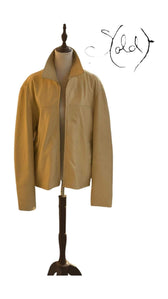 Oraffti Italian Leather Jacket - Sleek Vintage Style, Interior view | Sold Attire